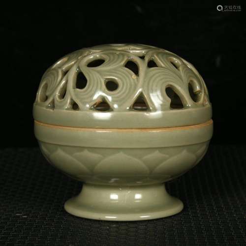 The kiln and the secret color 秞 carved hollow out smoke8 cm...