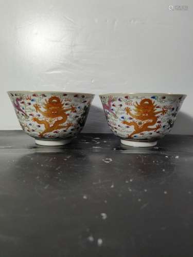 Pastel dragon bowls