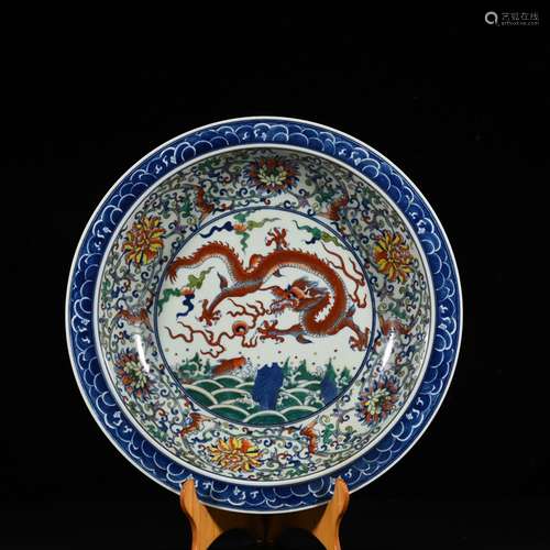 Dou dragon grain fold along the plate 8 cm * 40