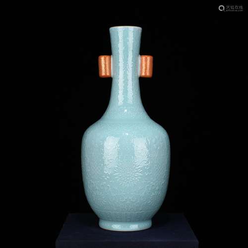 Coral green glaze bound branch flowers line penetration ears...