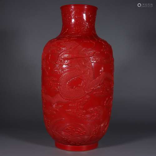 Kiln with imitation paint the sea dragon carving wax gourd b...