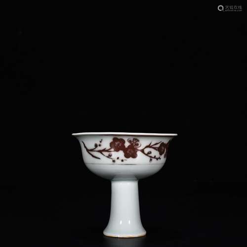 Best cup, youligong hong mei decorative pattern9 cm high 9.5...