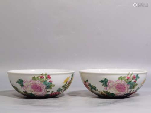 Pastel after chrysanthemums lie the foot bowl a pair of high...