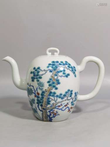 More artistic conception of the teapot is four color poetic ...