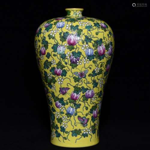 To pastel yellow butterfly tattoo plum bottle, 27 cm 17 cm i...