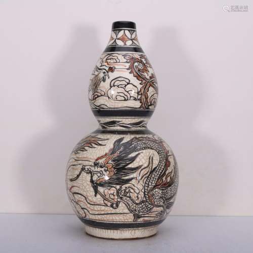Magnetic state kiln dragon bottle gourdSize 13 * 29 cm2200