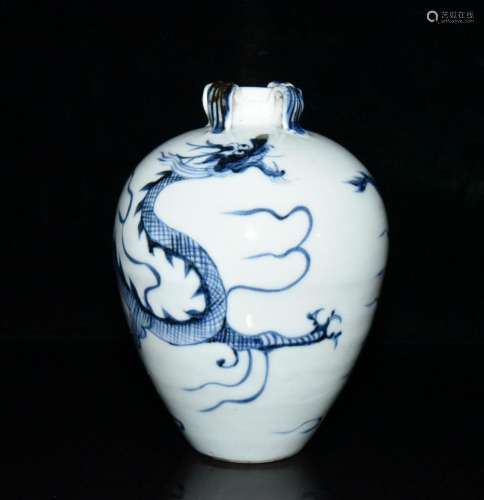Generation of blue and white dragon May 14 x10cm 800 bottles