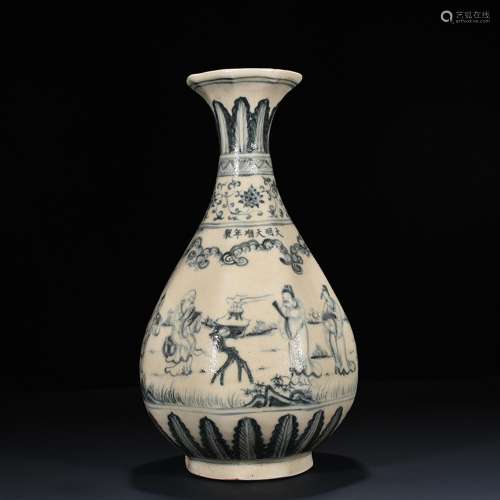 Tianshun character lines to eight side okho spring bottle of...