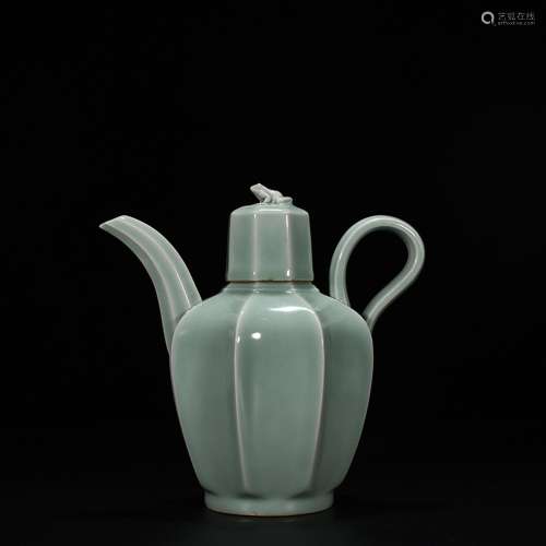 Longquan celadon powder blue glaze stare blankly ewer cm 24 ...