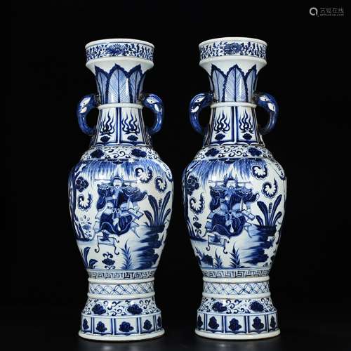 Blue and white with the stories of Samson chow fine LiuYing ...