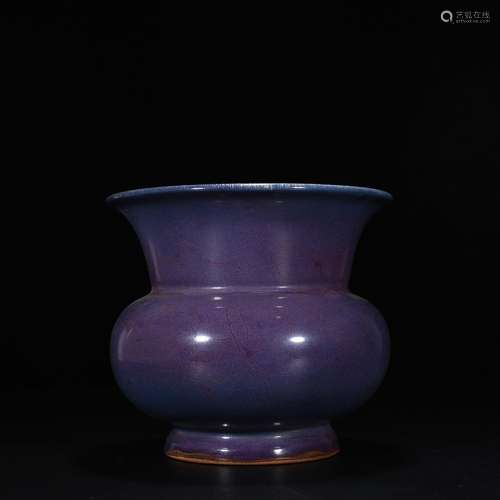 Pa model inrose violet glaze slag bucket flowerpot collectio...