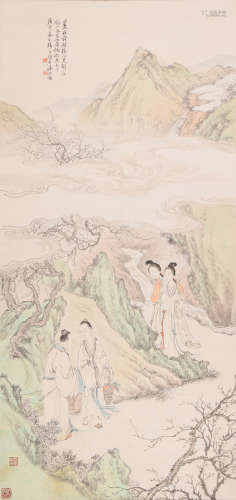 潘振镛 (1852-1921) 赏春图