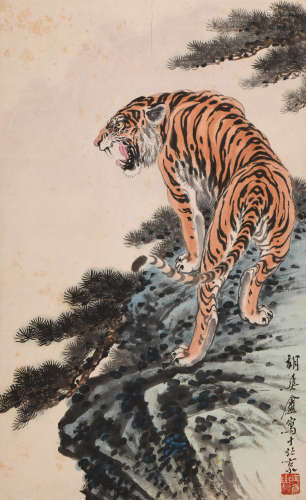 胡爽庵 (1916-1988) 虎啸图