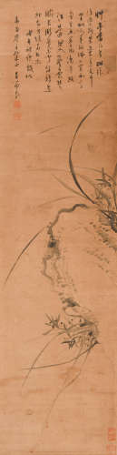 吕留良 (1629-1683) 兰花