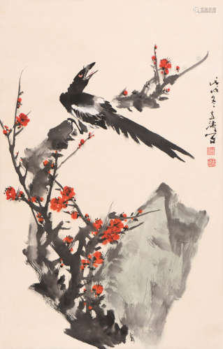 王雪涛 (1903-1983) 喜鹊登梅