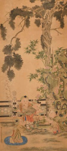 吴友如 (1840-1893) 婴戏图
