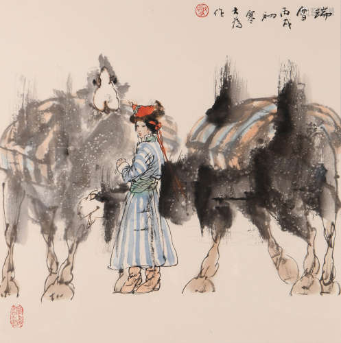 刘大为 (b.1945) 瑞雪图