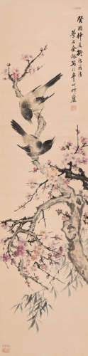 金梦石 (1869-1952) 梅花双鹊