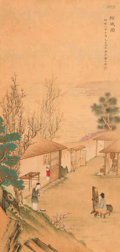 黄君璧 (1889-1991) 纺织图