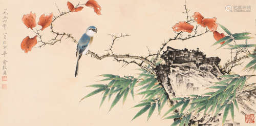 俞致贞 (1915-1995) 红叶幽禽
