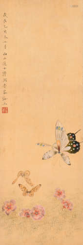 溥儒 (1896-1963) 花卉蝴蝶
