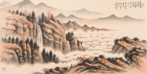 黄君璧 (1889-1991) 飞瀑图
