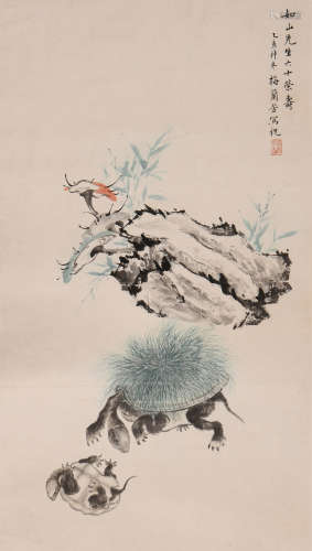 梅兰芳 (1894-1961) 双寿图