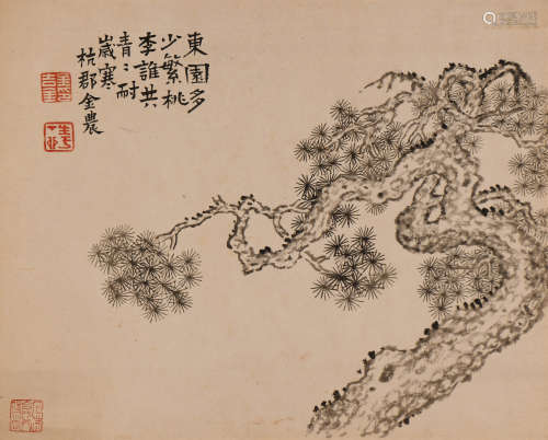 金农 (1687-1763) 松树