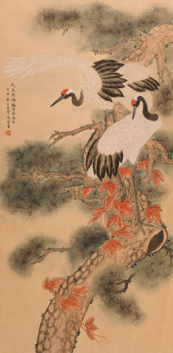 喻继高 (b.1932) 松鹤延年