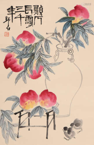 娄师白 (1918-2010) 愿人长寿三千年