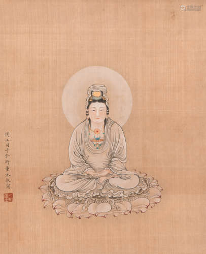 弘旿 (1743-1811) 观音大士图