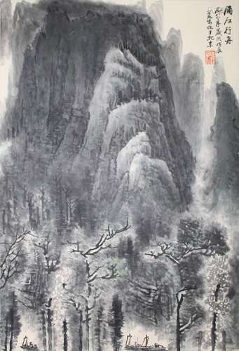李可染 漓江行舟