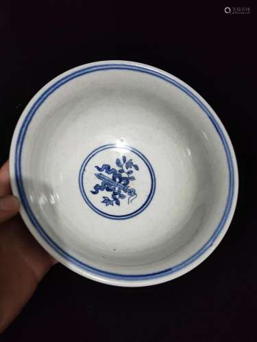 Buy a line, blue and white hand, bowl in a pattern.20 cm hig...