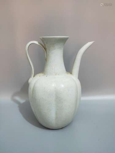 A line of acquisition, celadon melon leng ewer, 21 CM high, ...