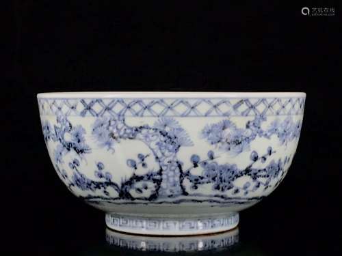 Blue and white shochiku MeiWen bowl of 10.3/20.5.188006109