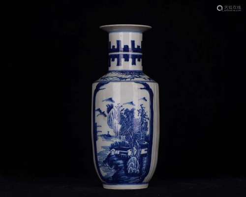 Blue and white medallion landscape pattern unify bottles of ...