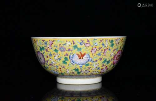 Colored enamel bowl x18.7 8.8 cm 2000 flowers