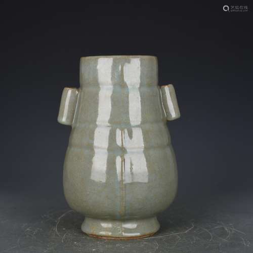 Imperial worship ning model of penetration ears antique vase...
