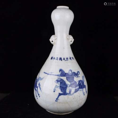 Blue and white piece character lines bottleSpecifications 25...