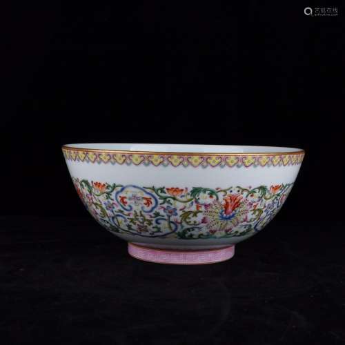 Pastel flowers flowers green-splashed bowls22 * 10 cm7800