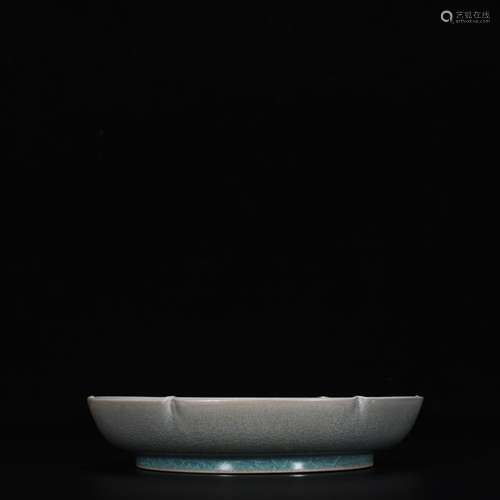 Your kiln azure glaze ice crack kwai plate in 3 (imperial in...