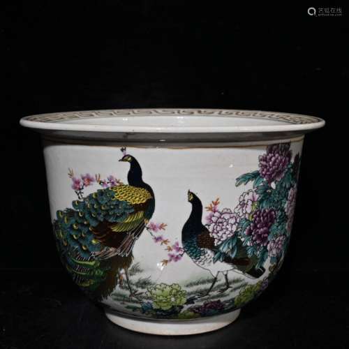 Pastel kam tong rich flower POTS (17 * 24.5 cm)