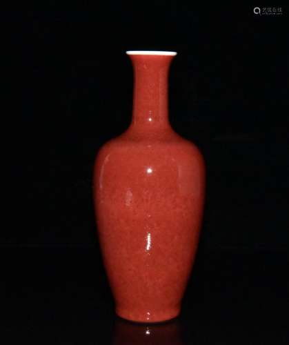 Ji 20 red glaze bottle by 8. 5 cm. 1800