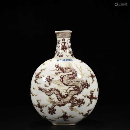 Youligong red dragon grain flat bottles of 32 cm * 21 1500
