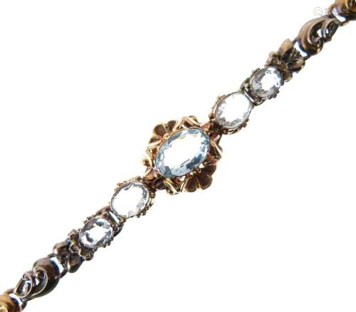 Victorian aquamarine bracelet