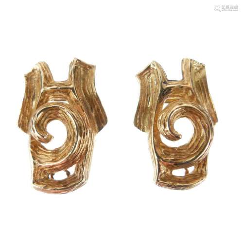 Ilias Lalaounis - Pair of earclips