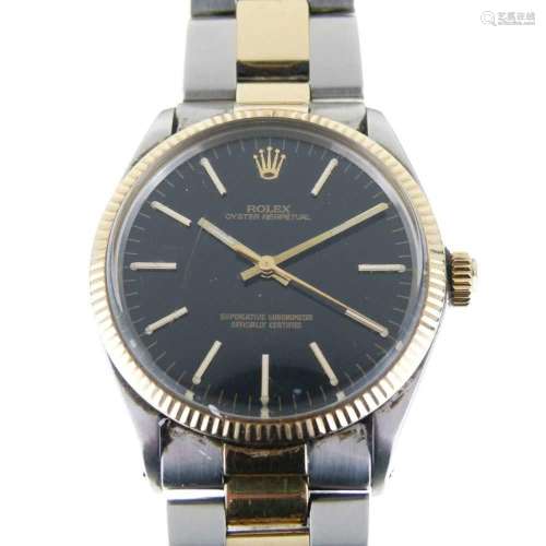 Rolex - Gentlemans two-tone gold and stainless steel Oyster ...