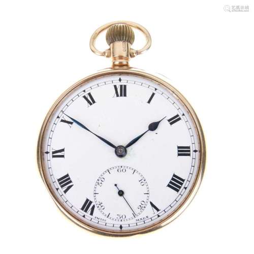 Tacy Watch Co. Admiral 9ct gold open faced pocket watch