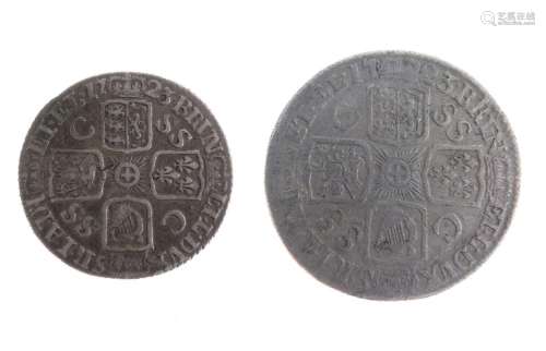 George I silver coin pair