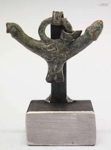 Alloy Priapus fertility amulet or pendant